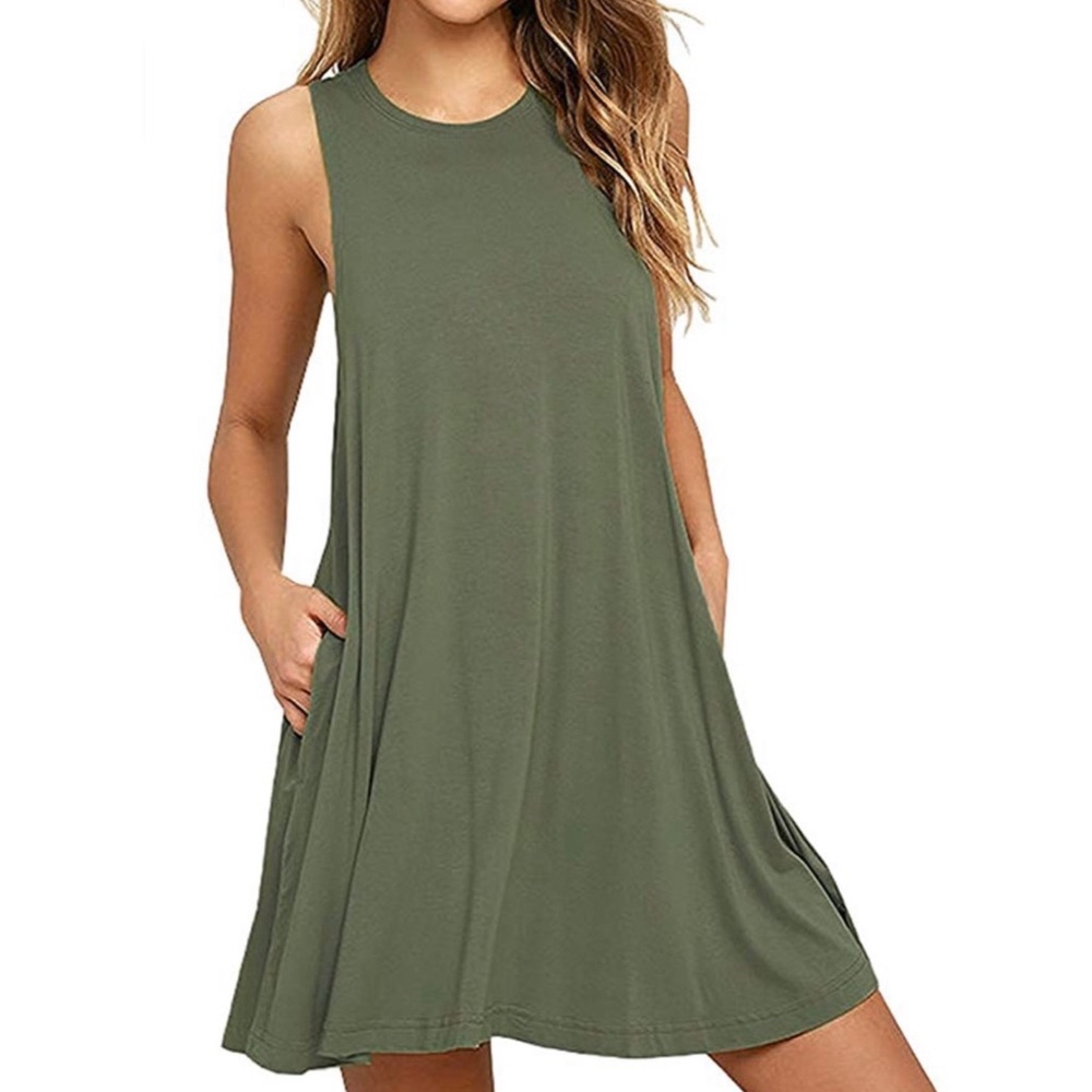 Green summer dress